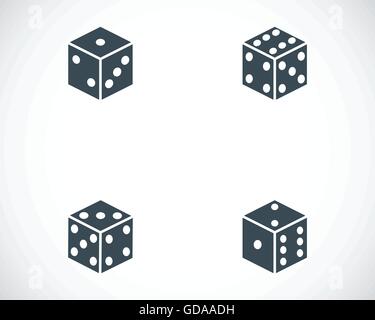 Vektor schwarze Burg Icons set Stock Vektor
