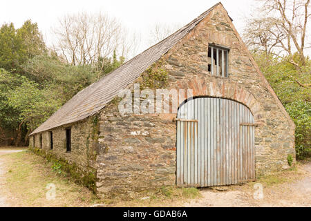 Irland, Kerry, County Kerry, Killarney National Park, alte Scheune in der freien Natur Stockfoto