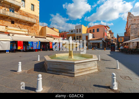 Altstadt von Chania, Kreta, Griechenland Stockfoto