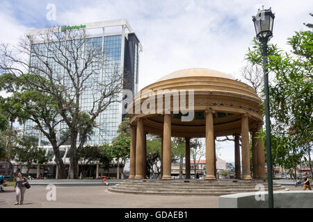 Costa Rica, San José, The Morazán Park und der Musik-Tempel (Templo De La Musica) in San Jose Stockfoto