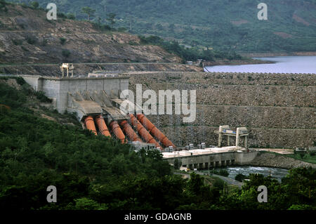 Akosombo-Staudamm in der Volta Region von Ghana Stockfoto