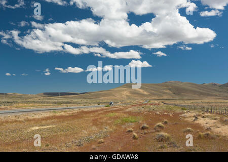 Südamerika, Argentinien, Patagonien, Chubut, Autobahn, Ruta 40, Autobahn Stockfoto