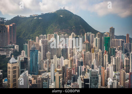 Hong Kong City, Central District Stockfoto