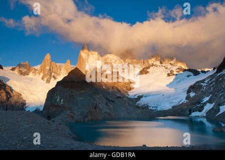 Cerro Fitz Roy, Argentinien, Patagonien Stockfoto