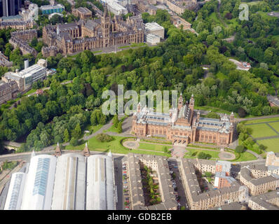 Eine Luftaufnahme des Kelvin Hall Glasgow University, Central Scotland Stockfoto