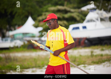 Kleine Antillen Barbados Pfarrkirche Sankt Michael Westindien Hauptstadt Bridgetown Küste Strand Brownes Buche Carlisle Bay kleine Stockfoto