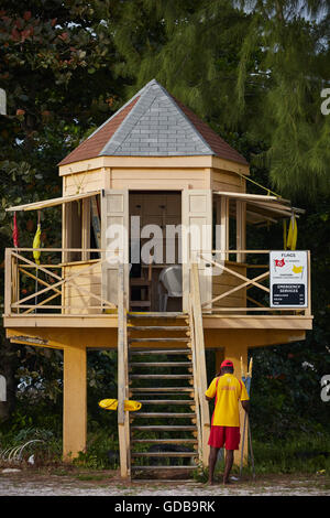 Kleine Antillen Barbados Pfarrkirche Sankt Michael Westindien Hauptstadt Bridgetown Küste Strand Brownes Buche Carlisle Bay kleine Stockfoto