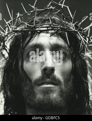 TV FILM Jesus von Nazareth (1977, Franco Zeffirelli) Robert Powell (Jesus) Stockfoto