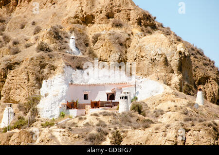 Cave House - Guadix - Spanien Stockfoto