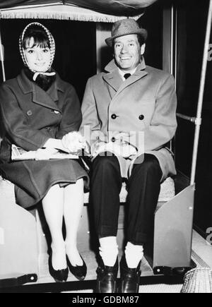 Hepburn, Audrey, 4.5.1929 - 20.1.1993, britische Schauspielerin, mit Ehemann Mel Ferrer, New York City, 1962, Stockfoto