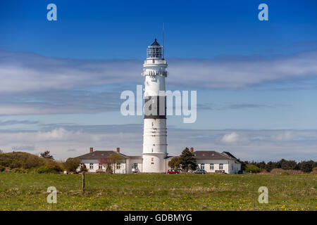 Leuchtturm Rotes Kliff, Kampen, Sylt, Schleswig-Holstein, Deutschland, Europa Stockfoto