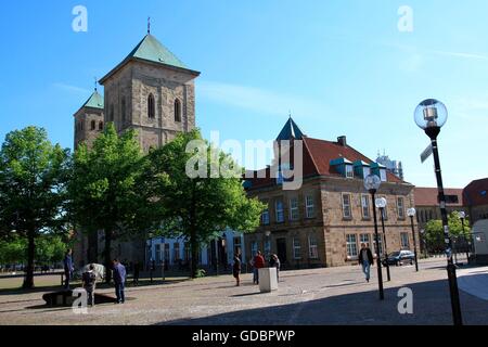 Senken Sie Kathedrale St. Peter, Osnabrück, Niedersachsen, Deutschland Stockfoto