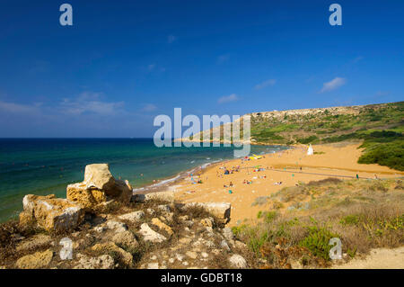 Ramla Bay auf der Insel Gozo, Malta Stockfoto