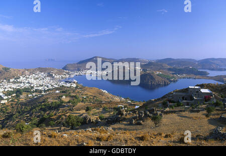Skala, Insel Patmos, Dodekanes, Griechenland Stockfoto