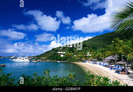 Bitter End Yachtclub auf Virgin Gorda Island, Britische Jungferninseln, Karibik Stockfoto