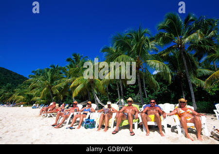 White Bay, Jost Van Dyke Island, Britische Jungferninseln, Caribbean Stockfoto