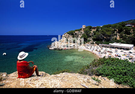 Cala Carbo, Ibiza, Balearen, Spanien Stockfoto