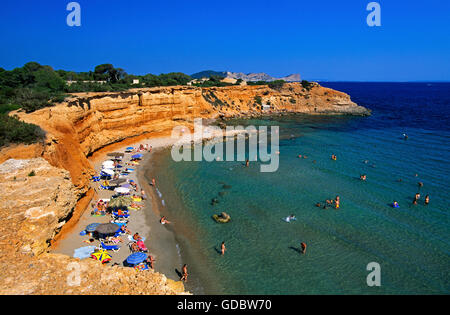 Sa Caleta, Ibiza, Balearen, Spanien Stockfoto