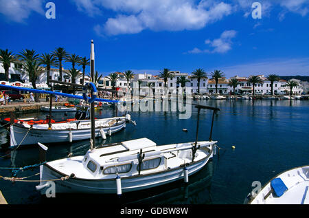 Angelboote/Fischerboote in Fornells, Minorca, Balearen, Spanien Stockfoto