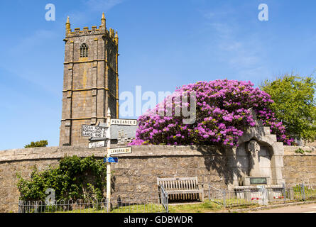 Pfarrei Kirche St Buryan, Cornwall, England, UK Stockfoto