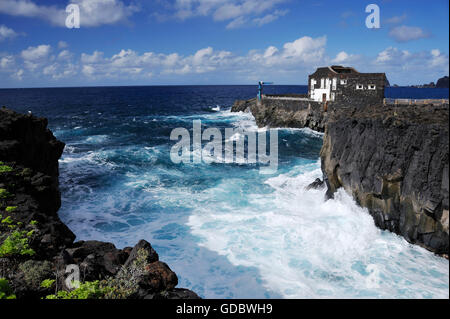 Küste, Las Puntas, El Hierro, Kanarische Inseln, Spanien Stockfoto