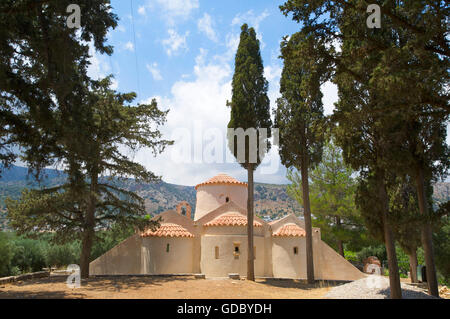 Panagia ich Kera in der Nähe von Kritsa, Agios Nikolaos, Kreta, Griechenland Stockfoto