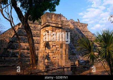 Kukulcan-Pyramide, Chichen Itza, Yucatan, Mexiko Stockfoto