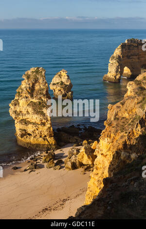 Praia da Marinha, Portugal, Algarve Stockfoto