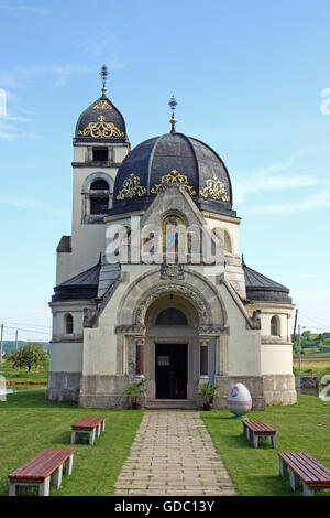 Ost - Riten katholische Kirche der Mariä Verkündigung, griechische katholische Kirche in Pribic, in der Nähe von Krasic, Kroatien Stockfoto