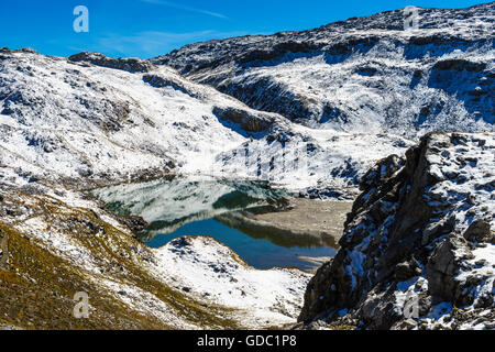 An den Seen Lais da Rims im Bereich Lischana im Unterengadin, Schweiz. Stockfoto