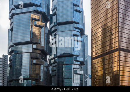 Hong Kong, Lippo-Towers, Admiralität Stadtteil Stockfoto