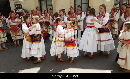 Zagreb, kroatische Folkloregruppe Stockfoto