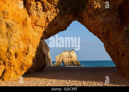 Praia Dos Tres Irmãos, Portugal, Algarve Stockfoto