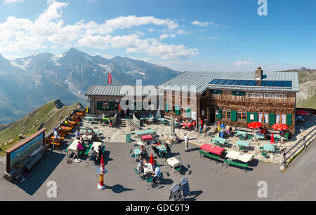 Ferleiten, Österreich, Großglockner Hochalpenstraße, Edelweiss Hütte Stockfoto