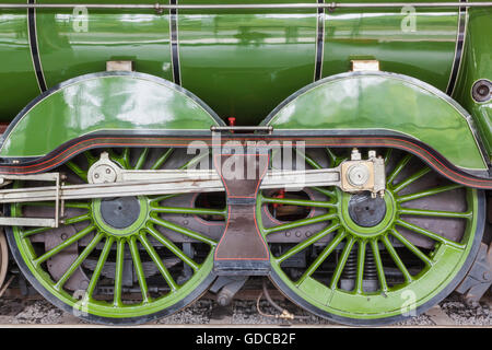 England, Grafschaft Durham, Shildon, Fortbewegung National Railway Museum, Dampf Eisenbahnrädern Stockfoto