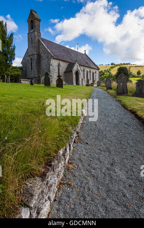 Johannes der EVangelist-Kirche, Newcastle auf Clun, Shropshire Stockfoto