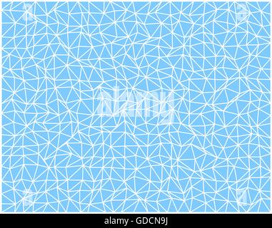 Abstrakt blau Glasmalerei Textur mit weißen Fugen. Stock Vektor