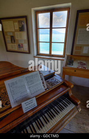 Steinbach am Attersee: Komponieren Haus von Gustav Mahler am Attersee, Österreich, Oberösterreich, Oberösterreich, Salzkammergut Stockfoto