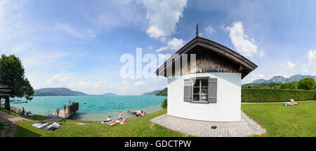 Steinbach am Attersee: Komponieren Haus von Gustav Mahler am Attersee, Österreich, Oberösterreich, Oberösterreich, Salzkammergut Stockfoto