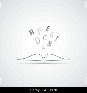 Lesen Sie ein Buch - Icon Design Stock Vektor