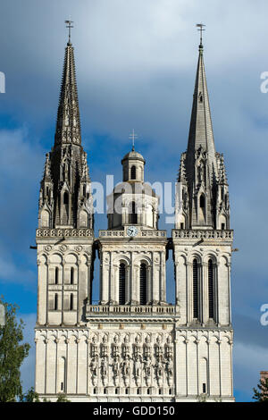 Europa, Frankreich, Maine et Loire, Angers, Kathedrale Saint-Maurice Stockfoto