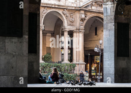 Italien, Lombardei, Mailand, Piazza dei Mercanti Stockfoto
