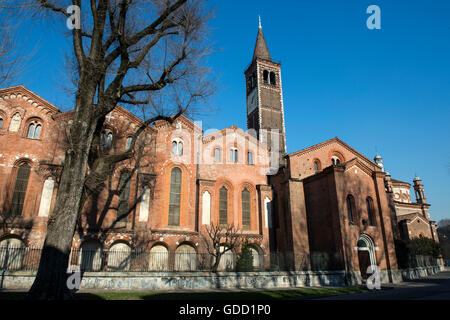 Italien, Lombardei, Mailand, Sant'Eustorgio Kirche Stockfoto