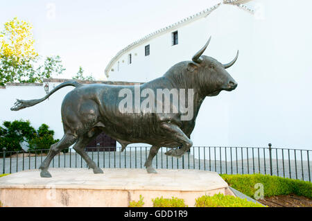 Bull Statue - Ronda - Spanien Stockfoto