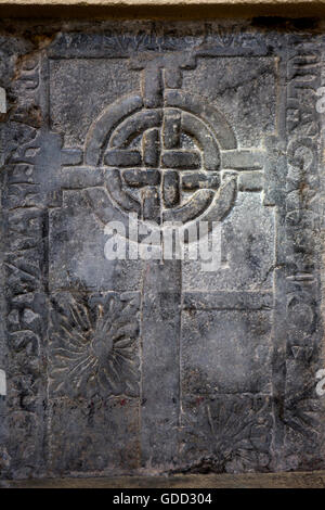 Irland, Co Galway, Galway, St. Nicholas' Collegiate Church, South Querschiff, C16th Schuster Denkmal Stockfoto