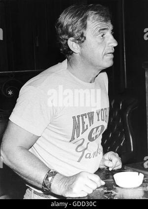 Belmondo, Jean-Paul, * 9.4.1933, französischer Schauspieler, halbe Länge, vier Jahreszeiten Hotel, München, Juli 1982, Stockfoto