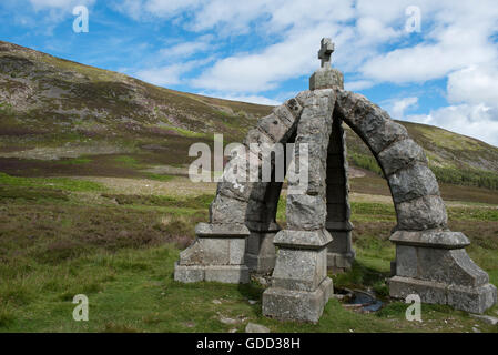 Queens-Brunnen, Glen Mark, Glen Esk, Angus, Schottland. Stockfoto