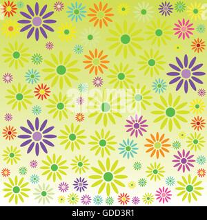 Hintergrund mit Blumen-Vektor-illustration Stock Vektor