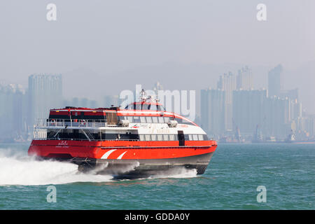 China, Hong Kong, Hongkong, Macau Turbojet Fähre Stockfoto