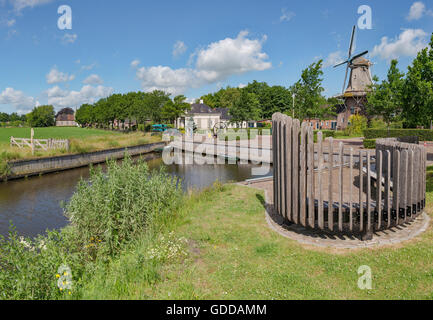 Roderwolde, Drenthe, Windmühle genannt Woldzigt Stockfoto